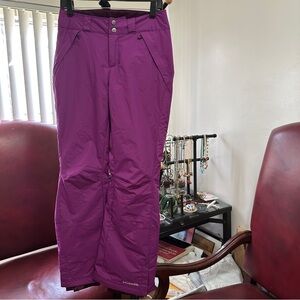 Columbia Women’s Snow Ski Pants Purple Omni-Tech Insulated XS